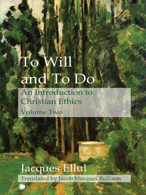cover image of To Will and to Do Vol II
